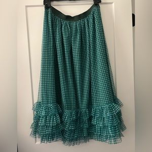 Anthropologie Maeve Gingham Skirt